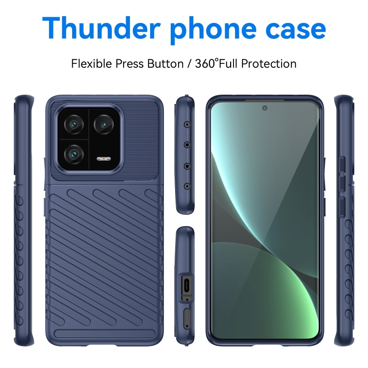  Xiaomi 13 Pro 5G Skal Twill Textur Blå