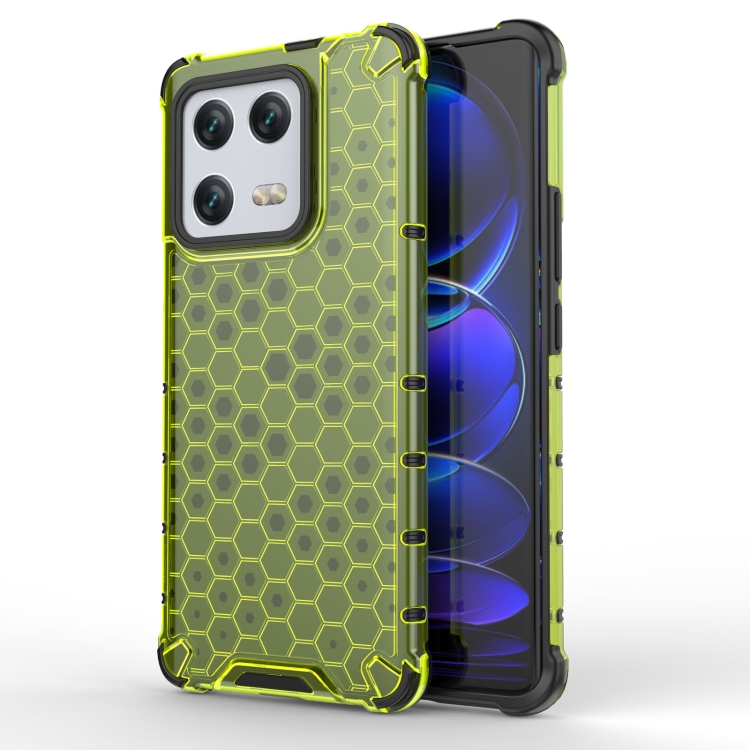  Xiaomi 13 Pro 5G Skal Shockproof Honeycomb Textur Grön