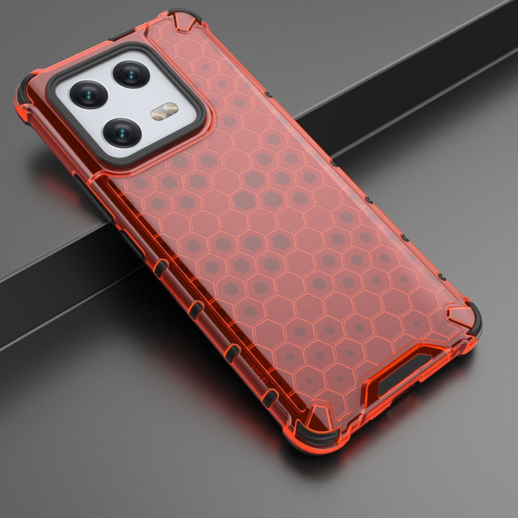  Xiaomi 13 Pro 5G Skal Shockproof Honeycomb Textur Röd