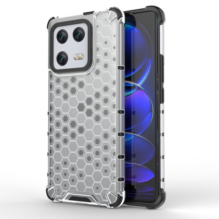  Xiaomi 13 Pro 5G Skal Shockproof Honeycomb Textur Vit