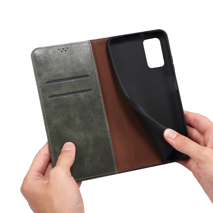  Xiaomi 13 Pro 5G Fodral Oil Wax Flip Läder Grön