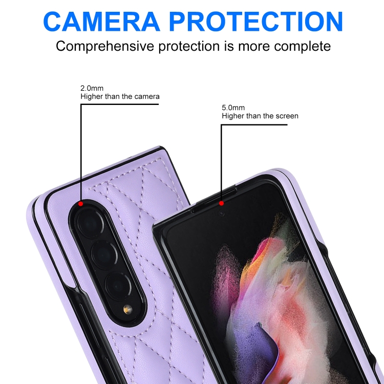  Galaxy Z Fold 3 Skal Diamond Lila