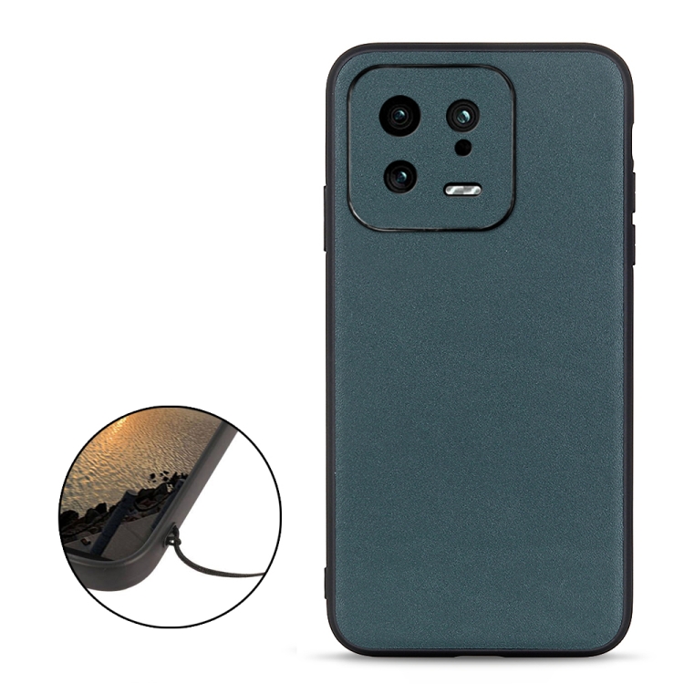  Xiaomi 13 5G Skal Äkta Läder Grön