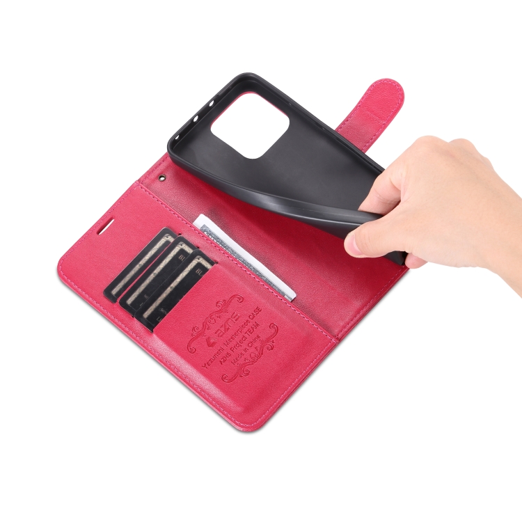 AZNS AZNS Xiaomi 13 Pro 5G Fodral Läder Rosa/Röd