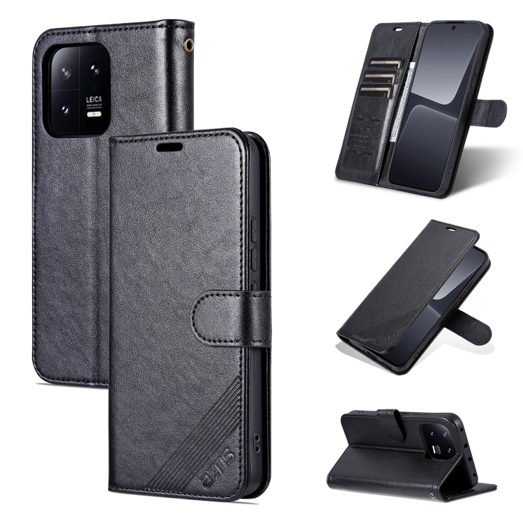 AZNS AZNS Xiaomi 13 Pro 5G Fodral Läder Svart