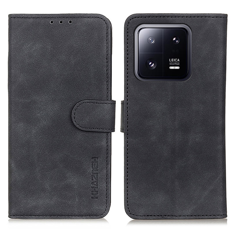 KHAZNEH KHAZNEH Xiaomi 13 Pro 5G Fodral Retro Läder Svart