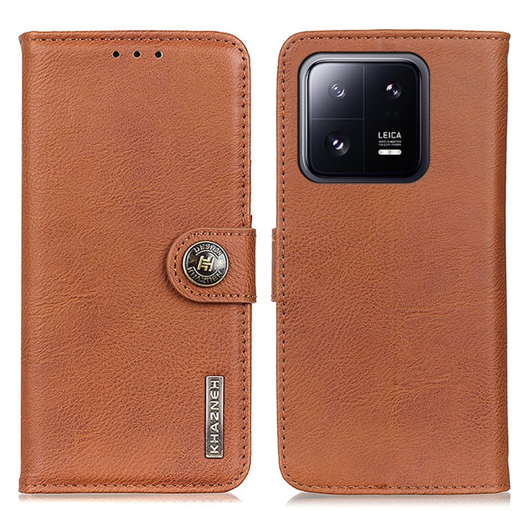 KHAZNEH KHAZNEH Xiaomi 13 5G Fodral Läder Brun