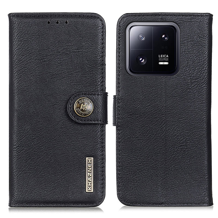 KHAZNEH KHAZNEH Xiaomi 13 Pro 5G Fodral Läder Svart