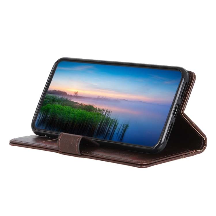  Xiaomi 13 Pro 5G Fodral Läder Mässing Dekor Mörk Brun