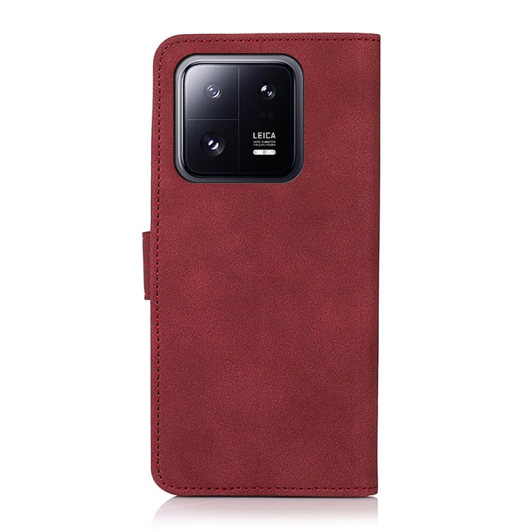 KHAZNEH KHAZNEH Xiaomi 13 5G Fodral Retro Läder Röd