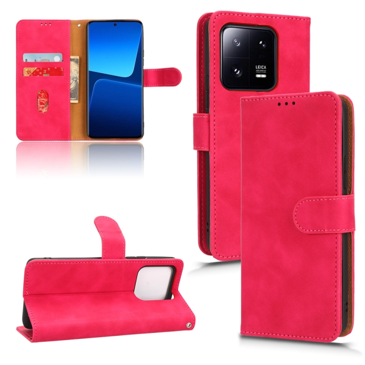  Xiaomi 13 Pro 5G Fodral Skin Touch Rosa/Röd