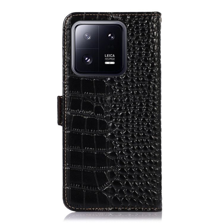  Xiaomi 13 Pro 5G Fodral Krokodil Textur Svart