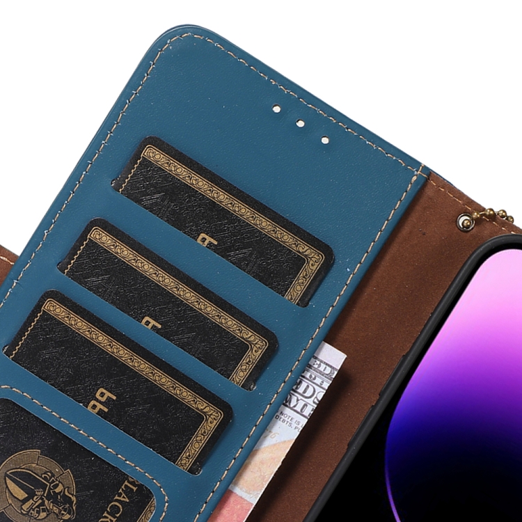  Xiaomi 13 Pro 5G Fodral RFID Äkta Läder Blå