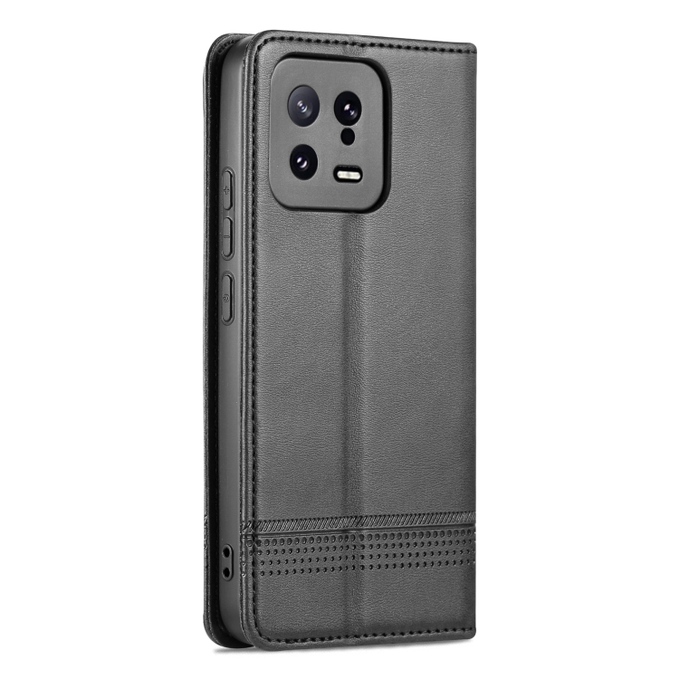 AZNS AZNS Xiaomi 13 5G Fodral Flip Läder Svart