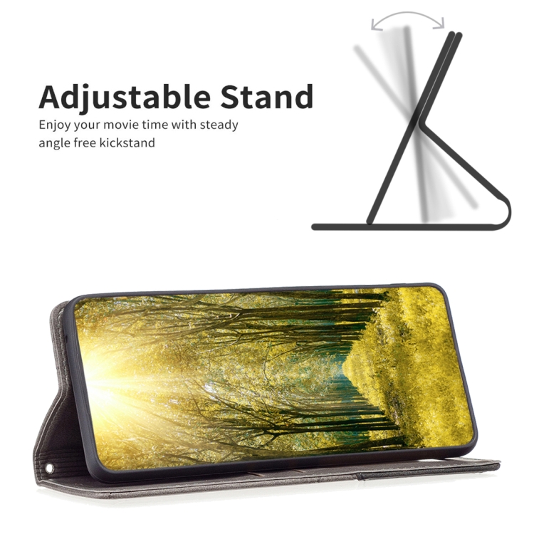  Xiaomi 13 Lite 5G Fodral Geometriskt Flip Läder Grå