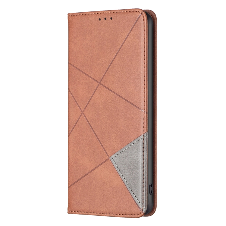  Xiaomi 13 Lite 5G Fodral Geometriskt Flip Läder Brun