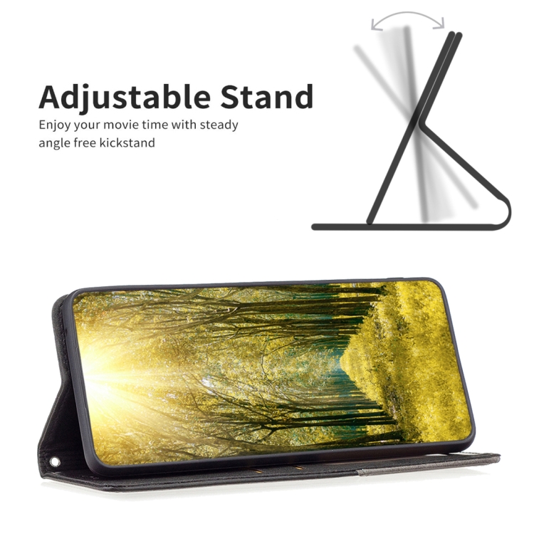  Xiaomi 13 Lite 5G Fodral Geometriskt Flip Läder Svart