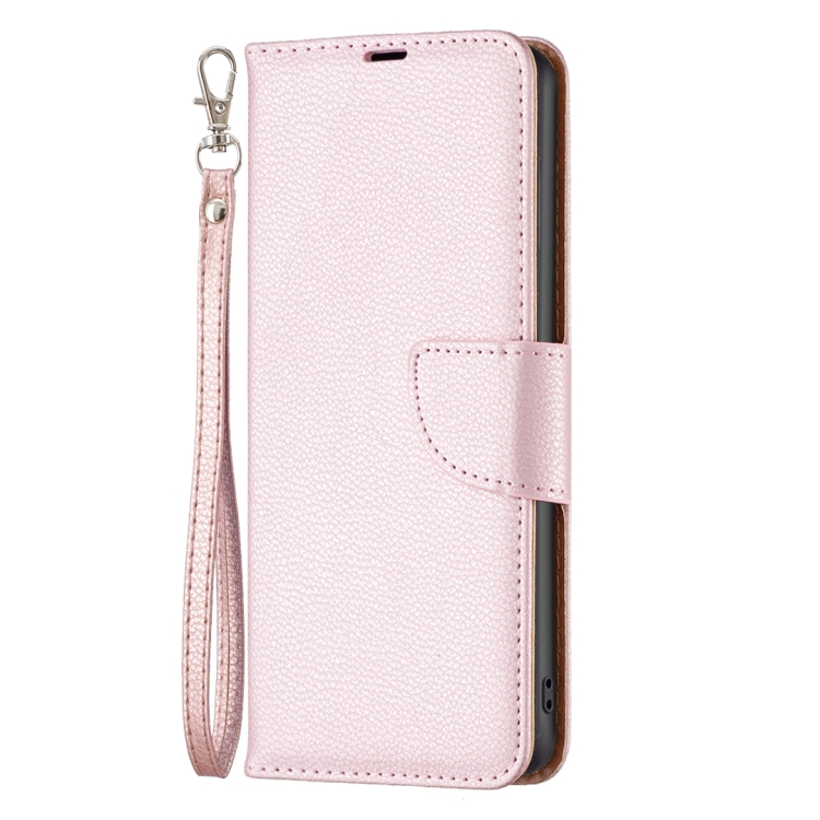  Xiaomi 13 Lite 5G Fodral Litchi Shark Läder Roséguld