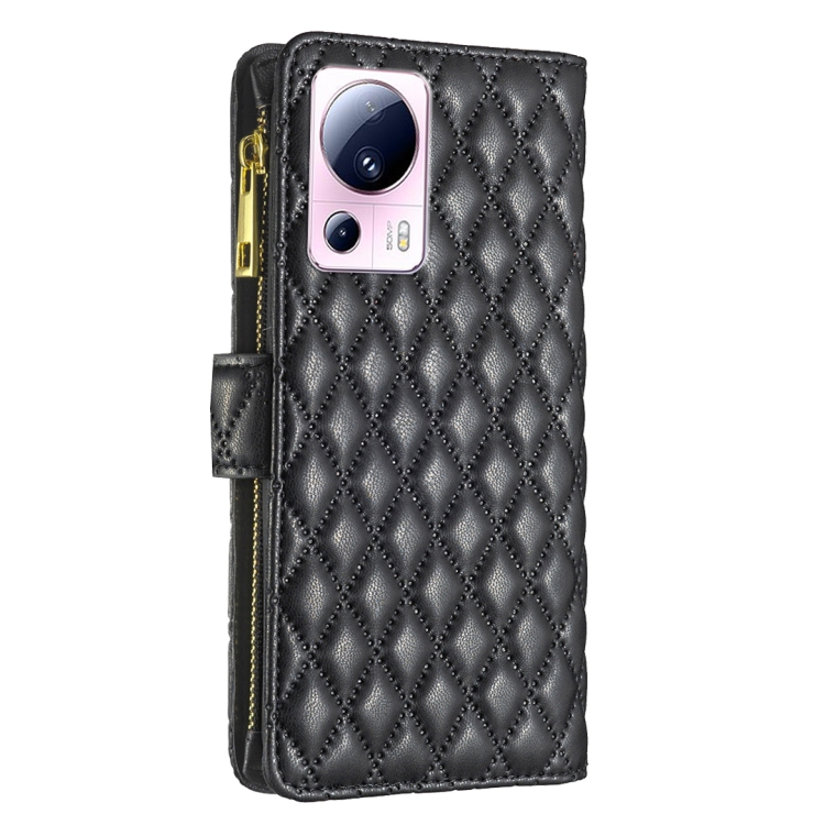 BINFEN BINFEN Xiaomi 13 Lite 5G Fodral Diamond Multifunktionell Svart