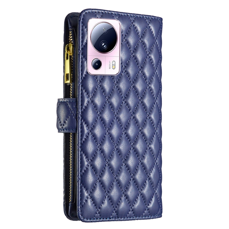  Xiaomi 13 Lite 5G Fodral Diamond Multifunktionell Blå