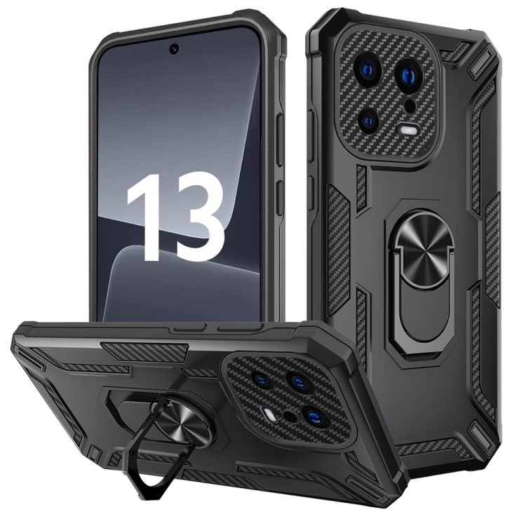  Xiaomi 13 5G Skal Ring Shockproof Armor Svart
