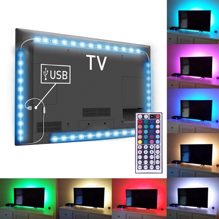  LED-Slinga RGB med fjärrkontroll, 4x50 cm
