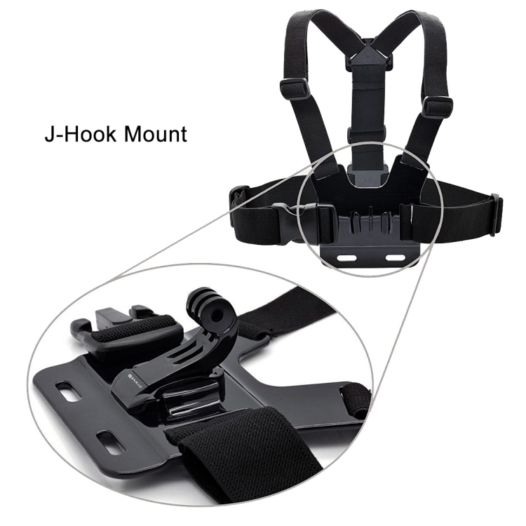 PULUZ PULUZ J-Hook Snabbfäste För GoPro/DJI/Insta360 Svart