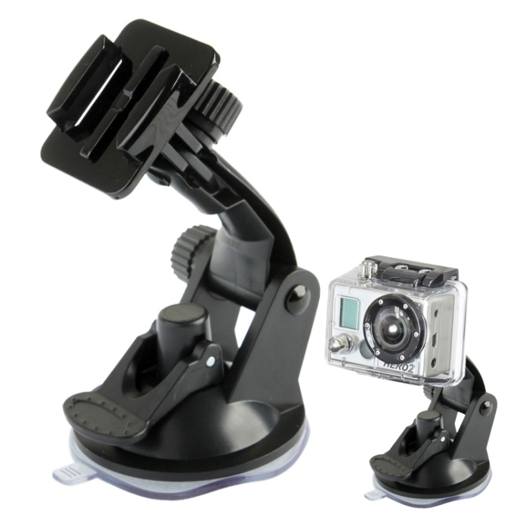  Bilfäste Med Sugkopp För GoPro/DJI/Insta360 Svart