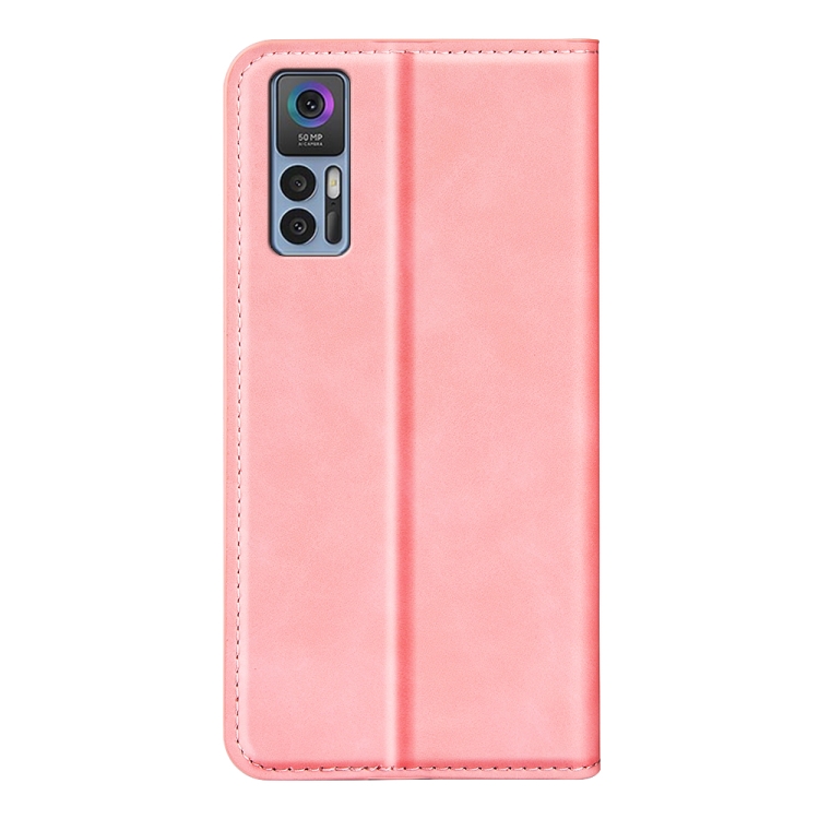  TCL 30+ (2022) Fodral Retro Flip Läder Rosa