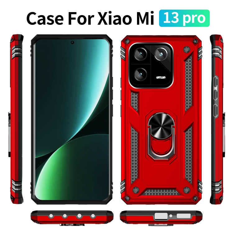  Xiaomi 13 Pro 5G Skal Ring Armor Röd