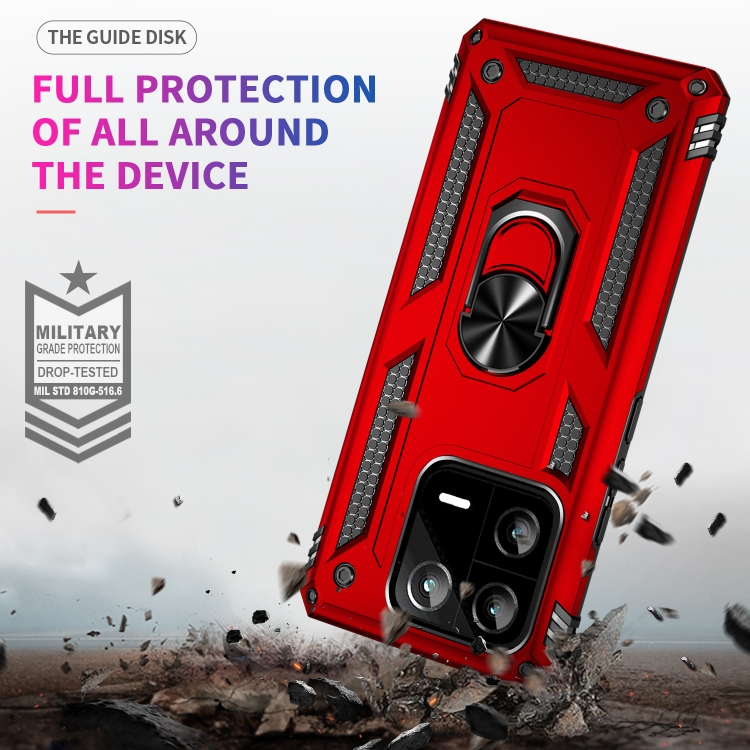  Xiaomi 13 Pro 5G Skal Ring Armor Röd