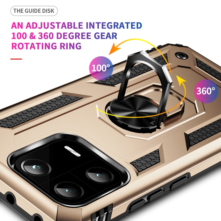  Xiaomi 13 Pro 5G Skal Ring Armor Guld
