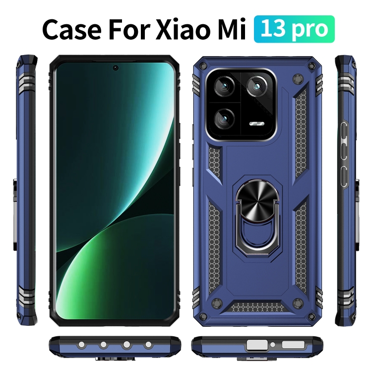  Xiaomi 13 Pro 5G Skal Ring Armor Blå