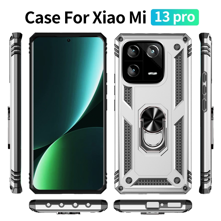  Xiaomi 13 Pro 5G Skal Ring Armor Silver