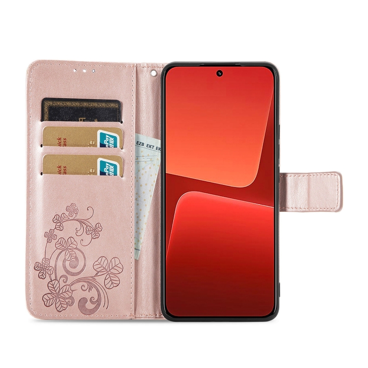  Xiaomi 13 5G Fodral Med Blommigt Tryck Roséguld