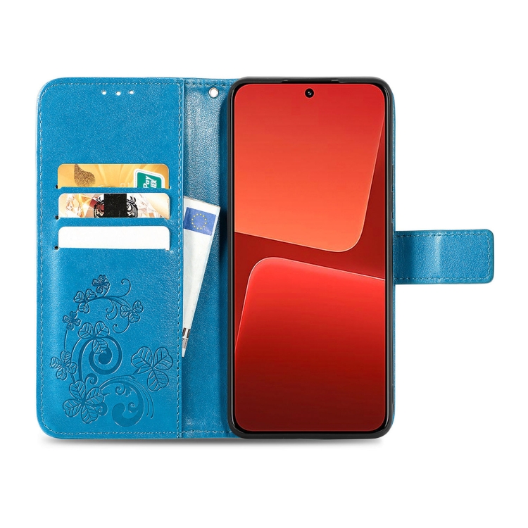  Xiaomi 13 5G Fodral Med Blommigt Tryck Blå
