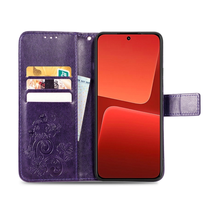  Xiaomi 13 5G Fodral Med Blommigt Tryck Lila