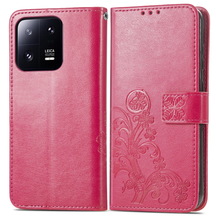  Xiaomi 13 Pro 5G Fodral Med Blommigt Tryck Rosa/Röd