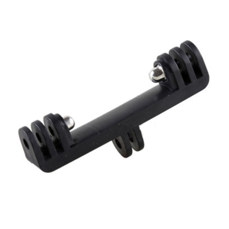  Dubbelfäste Med Skruv Adapter För Actionkamera Svart