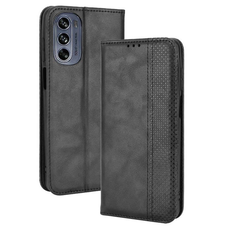  Motorola Moto G62 5G Fodral Retro Läder Svart