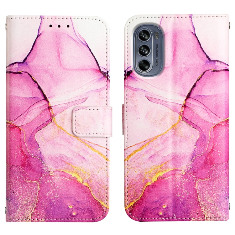  Motorola Moto G62 5G Fodral Marmor Rosa