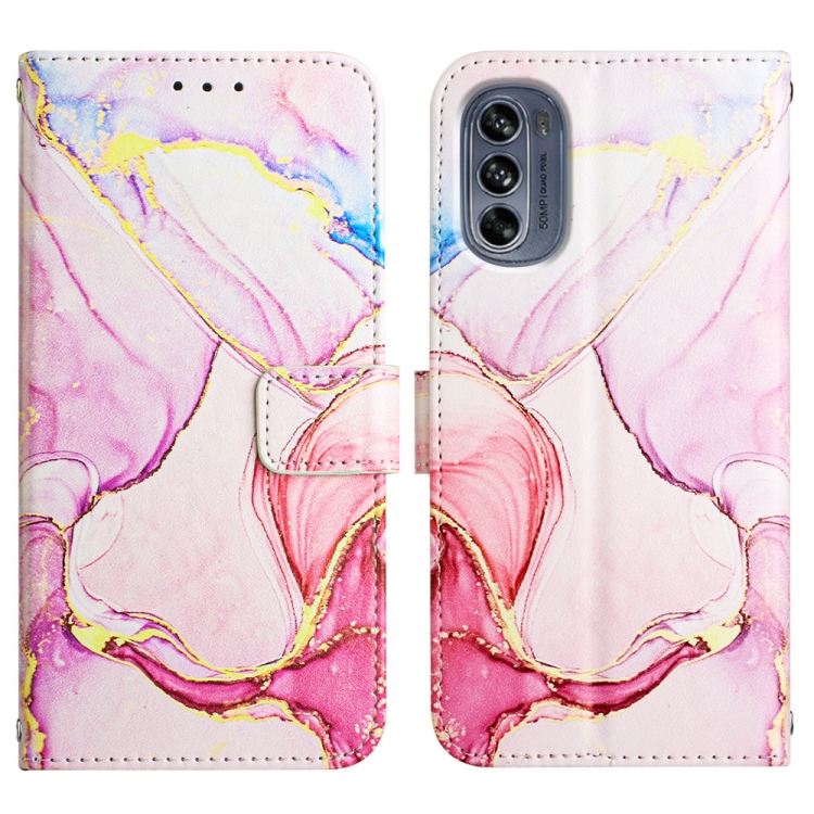  Motorola Moto G62 5G Fodral Marmor Roséguld