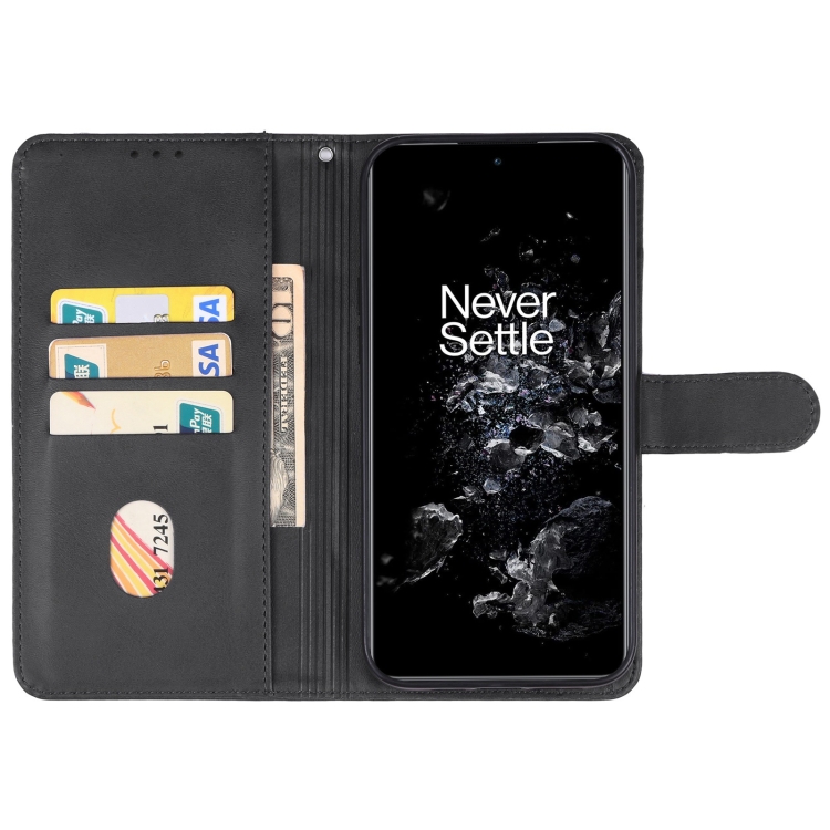  OnePlus 11 5G Fodral Solid Läder Svart