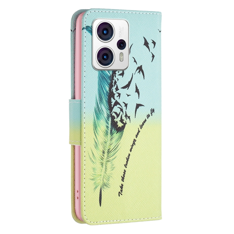  Motorola Moto G13 / G23 / G53 5G Fodral Med Tryck Fjäder