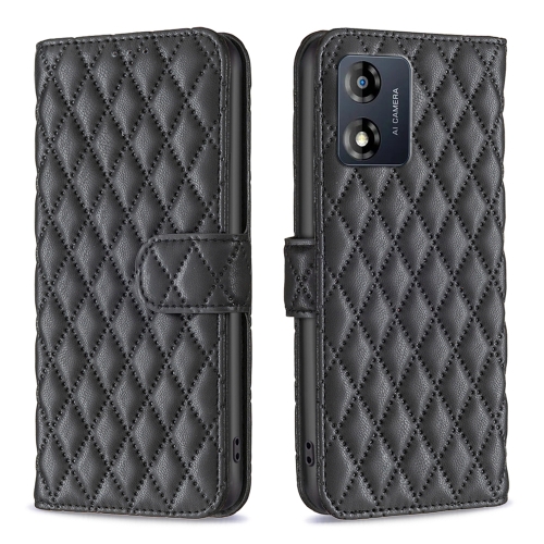  Motorola Moto E13 Fodral Diamond Läder Svart