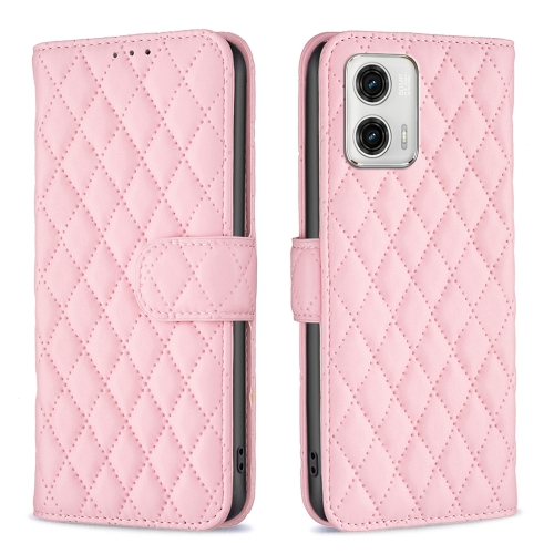  Motorola Moto G73 5G Fodral Diamond Läder Rosa