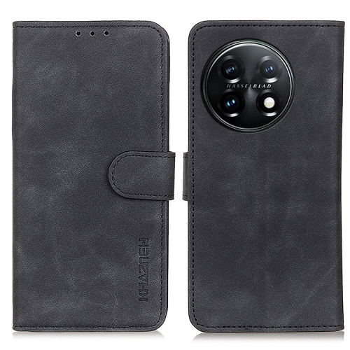 KHAZNEH KHAZNEH OnePlus 11 5G Fodral Retro Läder Svart