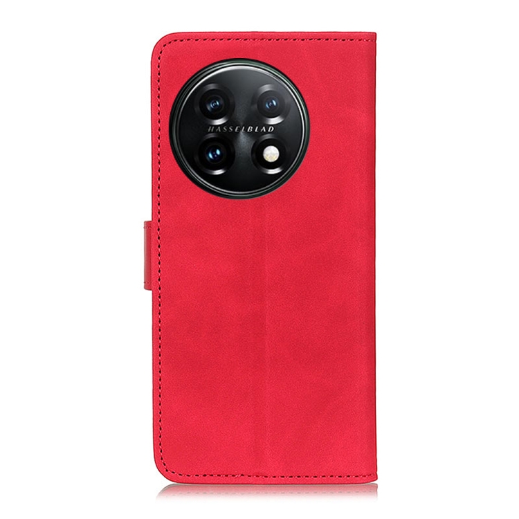 KHAZNEH KHAZNEH OnePlus 11 5G Fodral Retro Läder Röd