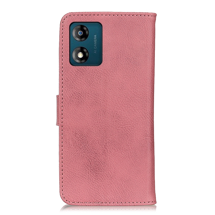 KHAZNEH KHAZNEH Motorola Moto E13 Fodral Läder Rosa