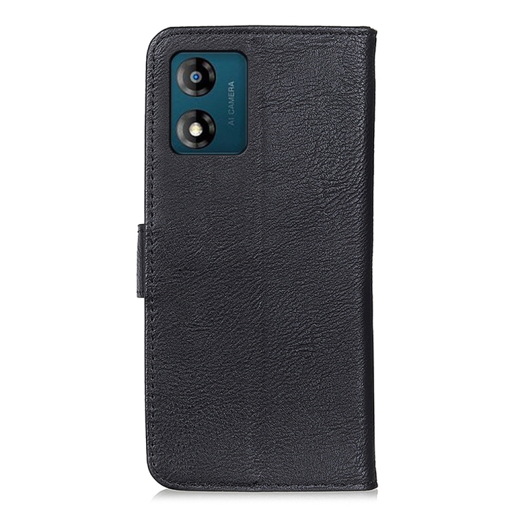 KHAZNEH KHAZNEH Motorola Moto E13 Fodral Läder Svart